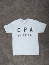 画像をギャラリービューアに読み込む, 「CPA SAGETAI」 USコットンTシャツ【ヘザーグレー地・ブラックプリント】