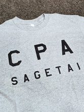 画像をギャラリービューアに読み込む, 「CPA SAGETAI」 USコットンTシャツ【ヘザーグレー地・ブラックプリント】