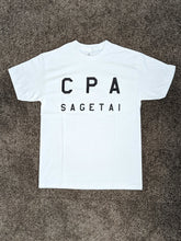 画像をギャラリービューアに読み込む, 「CPA SAGETAI」 USコットンTシャツ【白地・ブラックプリント】