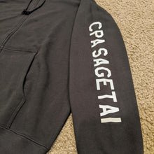 画像をギャラリービューアに読み込む, 「CPA SAGETAI」 ジップパーカー【ブラック/白プリント】