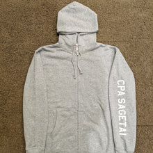 画像をギャラリービューアに読み込む, 「CPA SAGETAI」 ジップパーカー【グレー/白プリント】