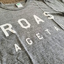 画像をギャラリービューアに読み込む, 「ROAS AGETAI」 トライブレンドTシャツ【グレー地・白プリント】