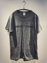 画像をギャラリービューアに読み込む, 「(direct) / (none)」 トライブレンドTシャツ【グレー地・黒プリント】