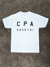 画像をギャラリービューアに読み込む, 「CPA SAGETAI」 USコットンTシャツ【白地・ブラックプリント】

