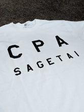 画像をギャラリービューアに読み込む, 「CPA SAGETAI」 USコットンTシャツ【白地・ブラックプリント】
