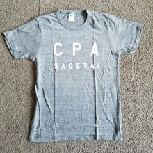 画像をギャラリービューアに読み込む, 「CPA SAGETAI」 トライブレンドTシャツ【グレー地・白プリント】
