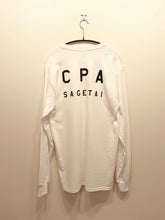 画像をギャラリービューアに読み込む, 「CPA SAGETAI」 ロングTシャツ【ホワイト／黒プリント】
